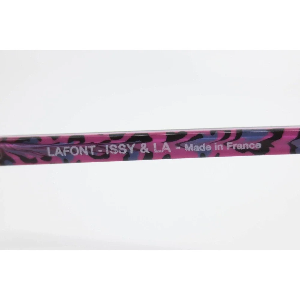 Lafont Issy & La Indiana Eyeglasses Black Pink Green Pattern 50-17-137 France